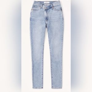 Abercrombie & Fitch Curve Love Super Skinny Ankle High Rise